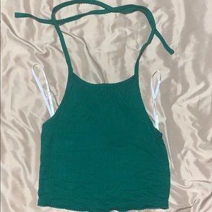 Halter cropped top